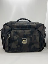 Quiksilver Cammo Pattern Shoulder Messenger Bag Laptop Pouch Large Padded