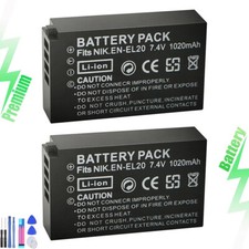 2x New Battery EN-EL20 for