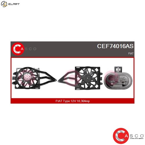 Electric motor radiator fan - electric,