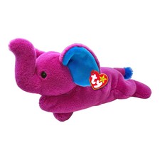 Ty Beanie Babies  -  PEANUT II THE ELEPHANT  BEAR SOFT TOY / PLUSH 