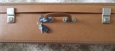 Vintage Tan Hard Suitcase