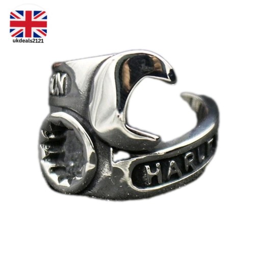 Mens signet ring - signet, harley