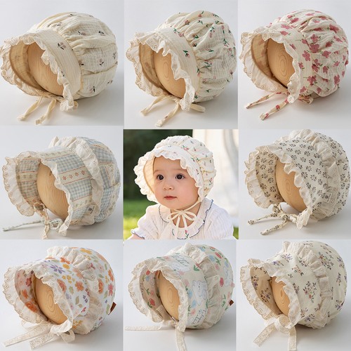 Baby girl lace bonnet - baby, hat