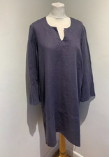 Linen Me navy dress tunic L