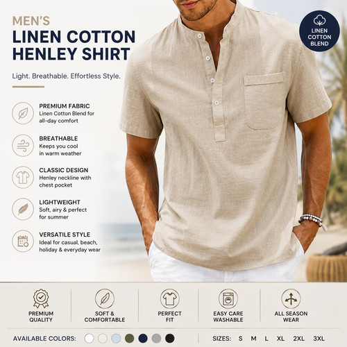 Men cotton linen - cotton,