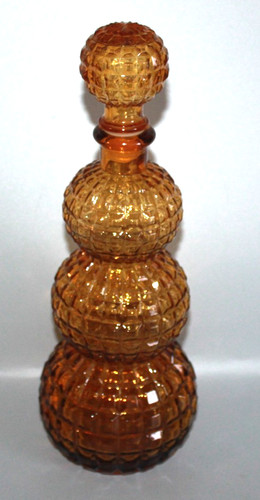 Vintage empoli glass - empoli, amber