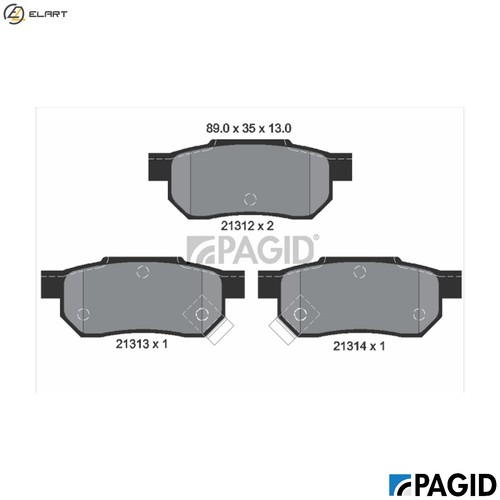 Brake pad set disc - pad,