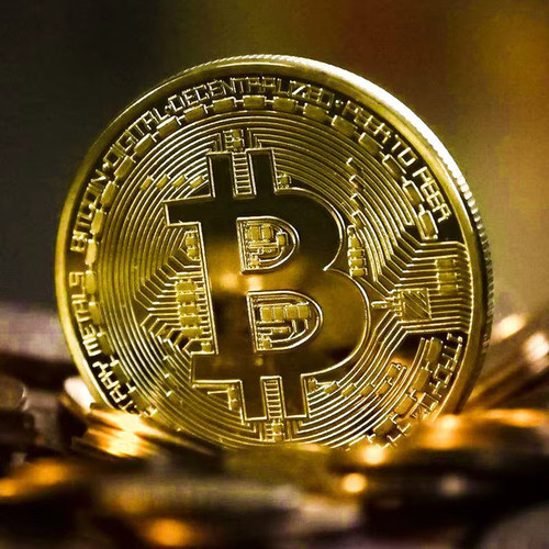 Gold plated bitcoin coin - bitcoin,