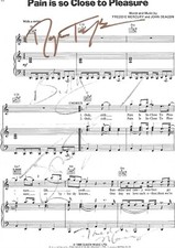 Queen - Hand Signed - Pain Is So Close To Pleasure - Sheet Music