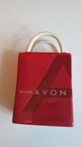 Red ceramic shopping tote - red,