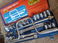 Vintage Elora  Socket Set LSZ Whit AF & Metric - 1/2" Drive - Made in Germany