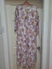 Asian Long Dress Floral Size