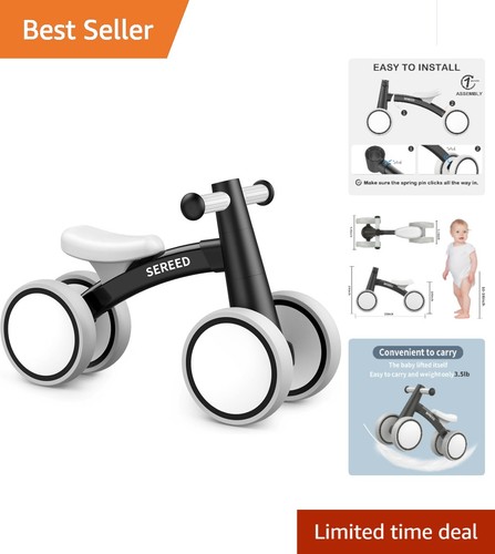 Black aluminum toddler balance - black,