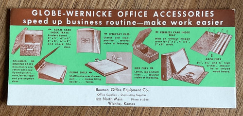 Vintage globe wernicke - vintage, ad