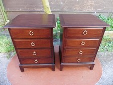 PAIR OF STAG MINSTREL MAHOGANY