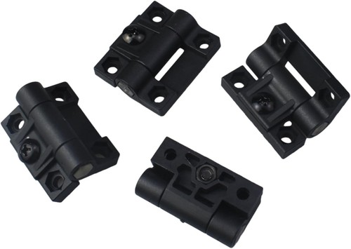 4pcs black plastic - black,