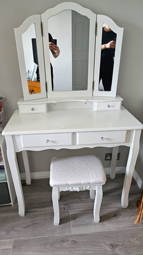 White freestanding dressing - white,