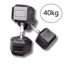 Rubber Hex Dumbbell – SINGLE