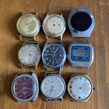 Joblot Of  9 Watches For Spares Or Repairs # 21