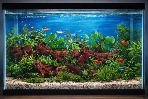 Fish tank background backing - tank,