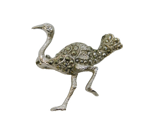 Sterling silver marcasite - silver,
