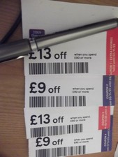 TESCO MONEY OFF IN STORE SPEND VOUCHERS £44 IN TOTAL