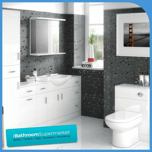 Gloss white bathroom - gloss,