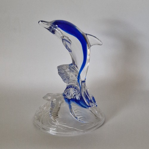Vintage blue art - vintage, leaping