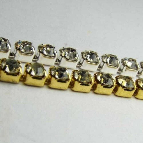 3mm close silver gold - close,