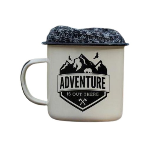 Wayfarer campfire enamel mug - campfire,