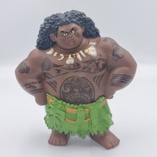 Moana Maui Plastic Action Figure 8" Disney Solid Plastic Demigod Figurine