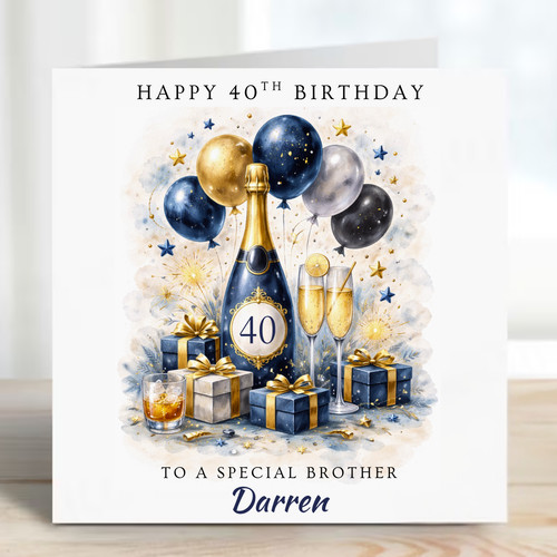Personalised 40th birthday - 40th,
