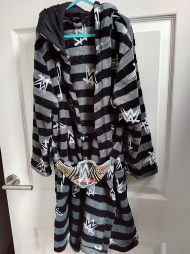 Boy hooded dressing gown - hooded,