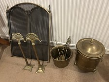 Brass fireside set - brass,