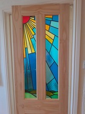 stained glass internal door
