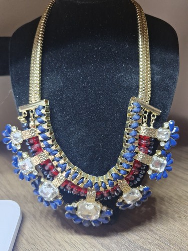 Statement bib necklace - statement,