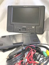 Alba DVD Twin 7 Inch Wide Screen Mobile DVD Player For Car With Cables and Bag