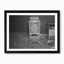 An Old Slot Machine In An Abandoned Framed Wall Art Poster Canvas Print Picture
