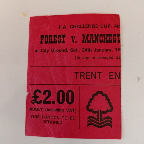 Ticket stub nottingham forest - ticket, stub-