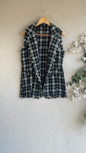 Shein black white checked - &,