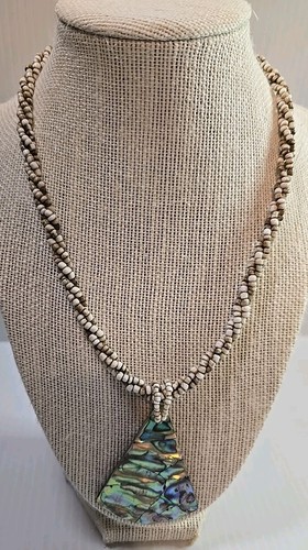 Womans abalone shell pendant - womans,
