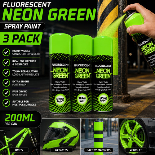 Neon green spray paint - green,