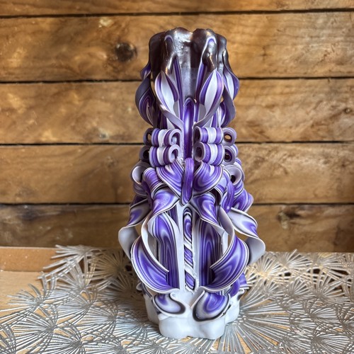 Beautiful hand carved candle - beautiful,