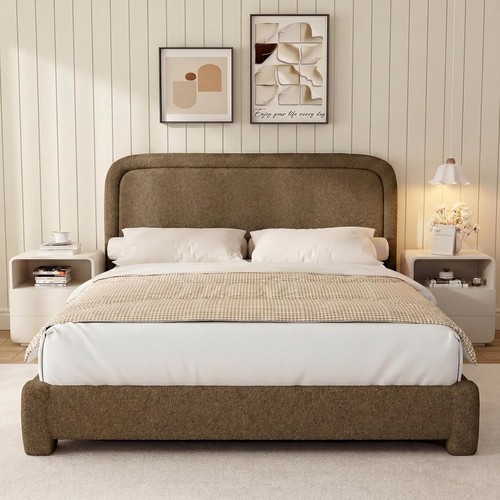 Upholstered bed frame box - bed,