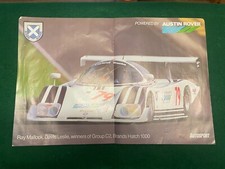 RAY MALLOCK  DAVID LESLIE GROUP 2 BRANDS HATCH 1000 ADVERT A4 X 2 FILE XB