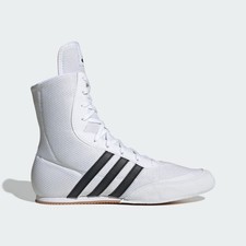 Adidas Box Hog 2 Boxing Boots - White Ring Sparring Shoes