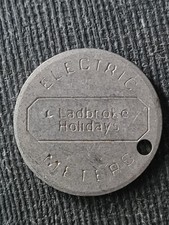 Vintage Collectable Ladbrokes Holiday Elecrtic Meter Token Unusual Keepsake