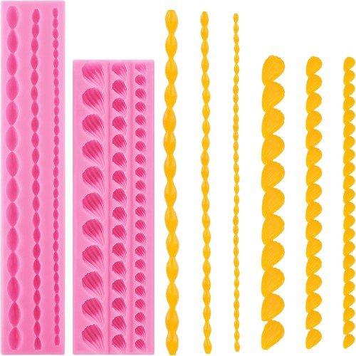 Silicone fondant mold 2pcs - silicone,