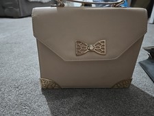 Ladies Handbag Pale Pink Faux