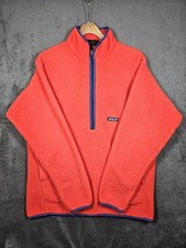 Vintage Patagonia Synchilla Half Zip Pullover Fleece Red Men's Size Large